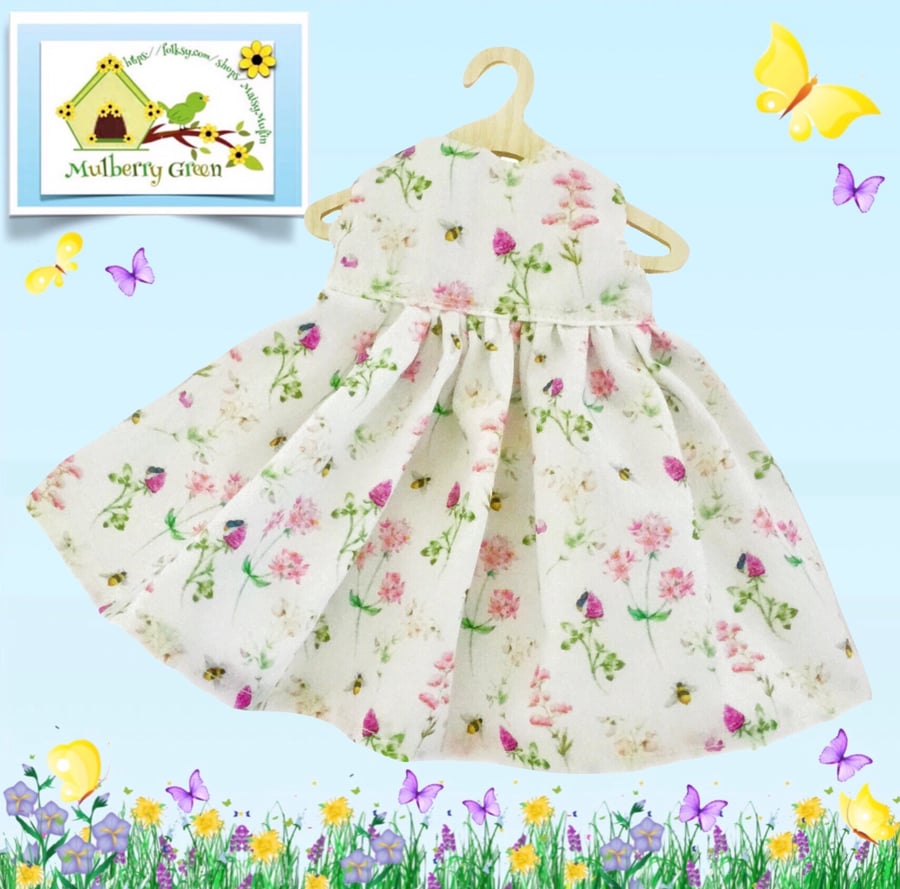 Reserved for Jean - Honey Bees in the Clover Dress