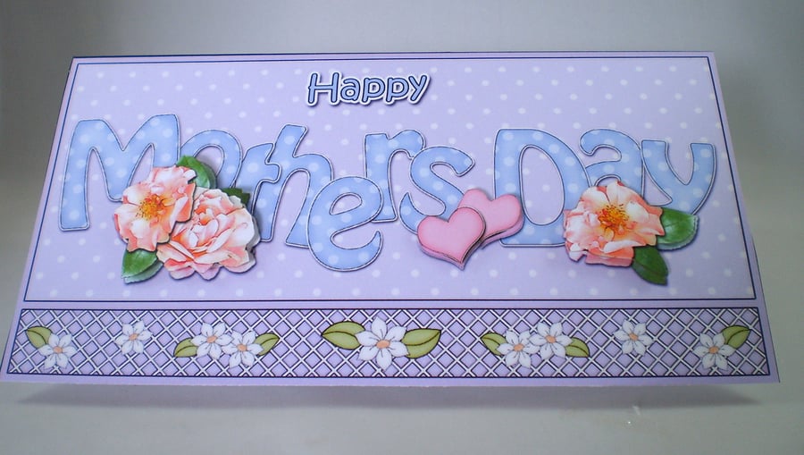 Handmade Money ,Gift Card Wallet For Mother's Day, Flower,Matching Envelope