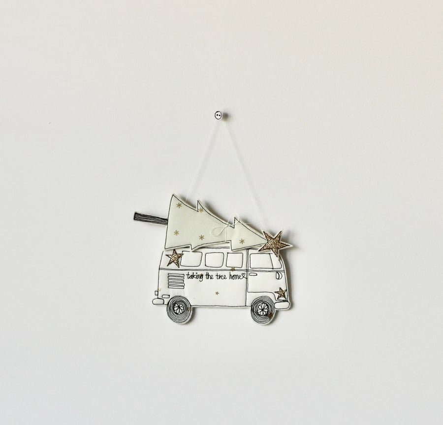 'Taking the Tree Home 1'- Hanging Decoration