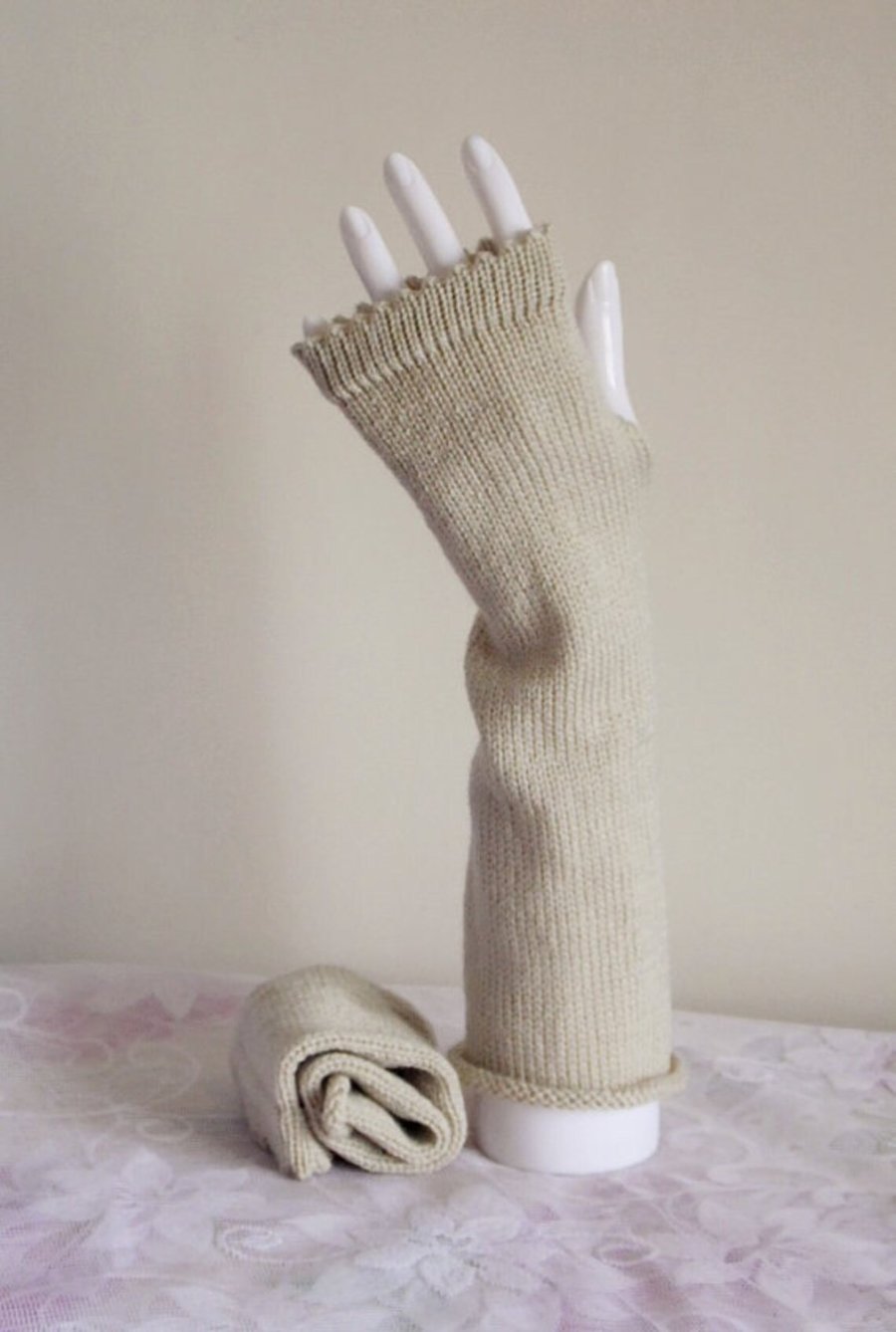 Handmade hand warmers for women, wrist warmers, fingerless gloves