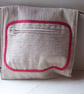 Fabric shoulder bag with patchwork textile flap and toggle fastening - Image 3