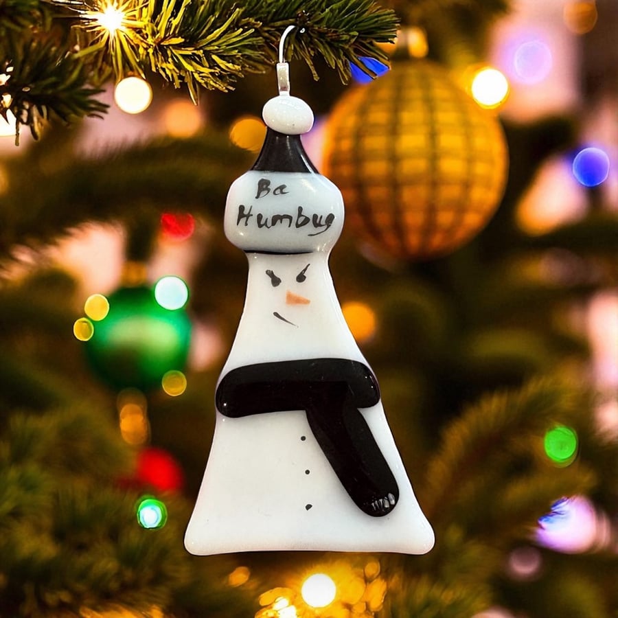 Handmade Ba Humbug Tree Decoration 