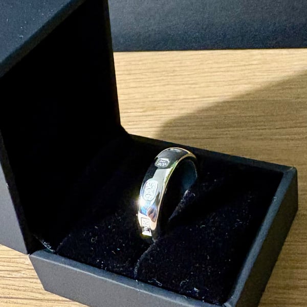 "Catatonia" - Sterling Silver Ring - 9g - Made To Any Size - 6mm x 3mm D shape