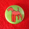 Irish Terrier Dog Badge