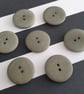 1" 25mm 40L Real Corozo Nut buttons Green Grey mix x 5