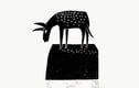 Linocut donkeys