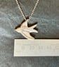 Sterling silver swallow pendant - Image 4