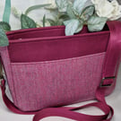 Yorkshire Tweed & Faux Leather Eden Crossbody Bag