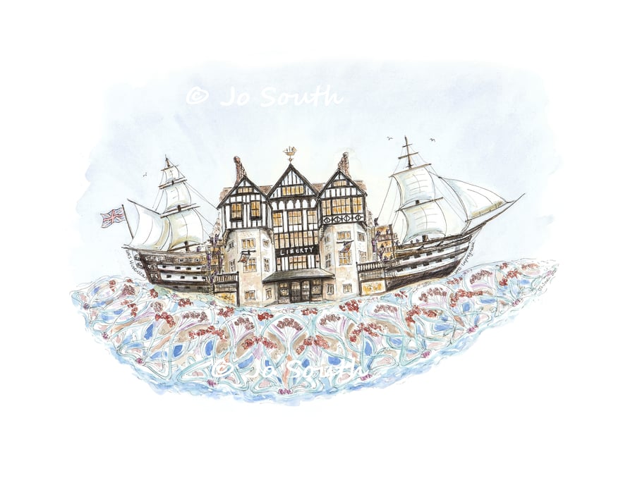 'The Fabric of Liberty'  - Liberty of London Fine Art Giclee Print 