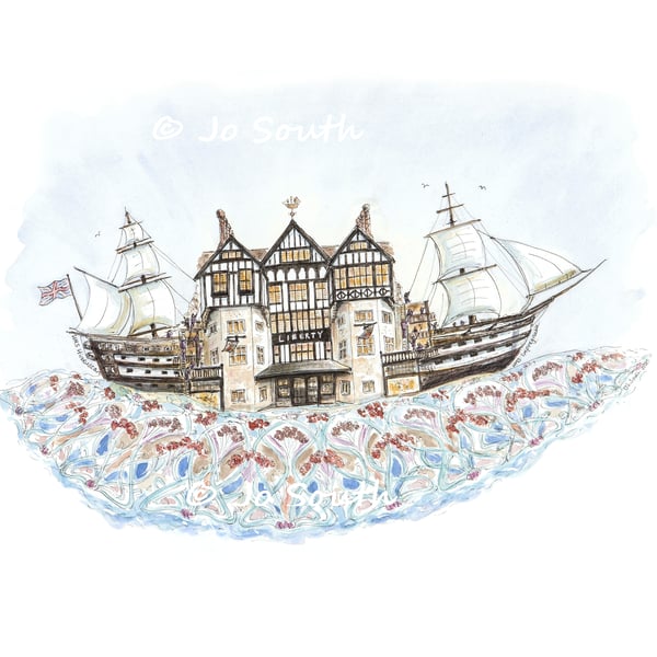 'The Fabric of Liberty'  - Liberty of London Fine Art Giclee Print 