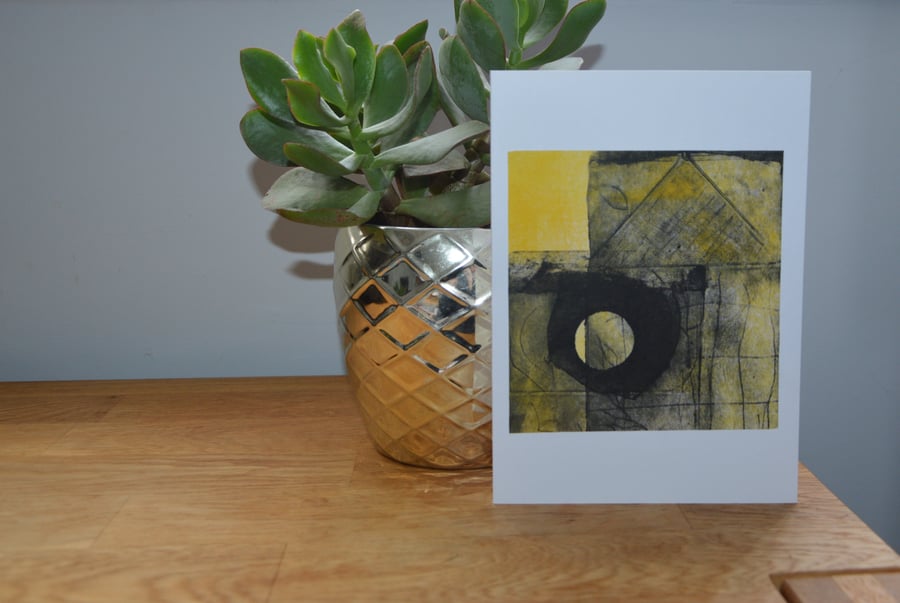 Interesting abstract art on a card