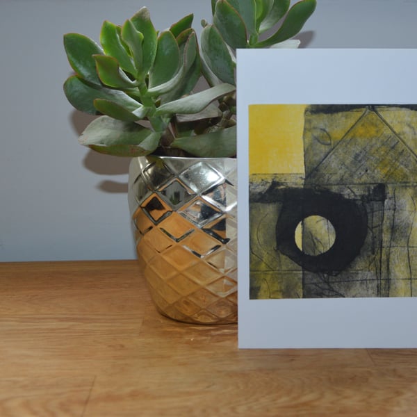 Interesting abstract art on a card