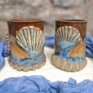 Pair of Sea Shell Mugs