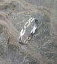 Sterling Silver Flat Twist Ring, size O-P - Image 1