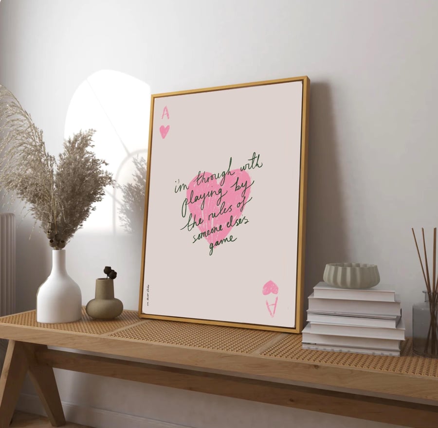 Someone Else s Game Art Print Poster