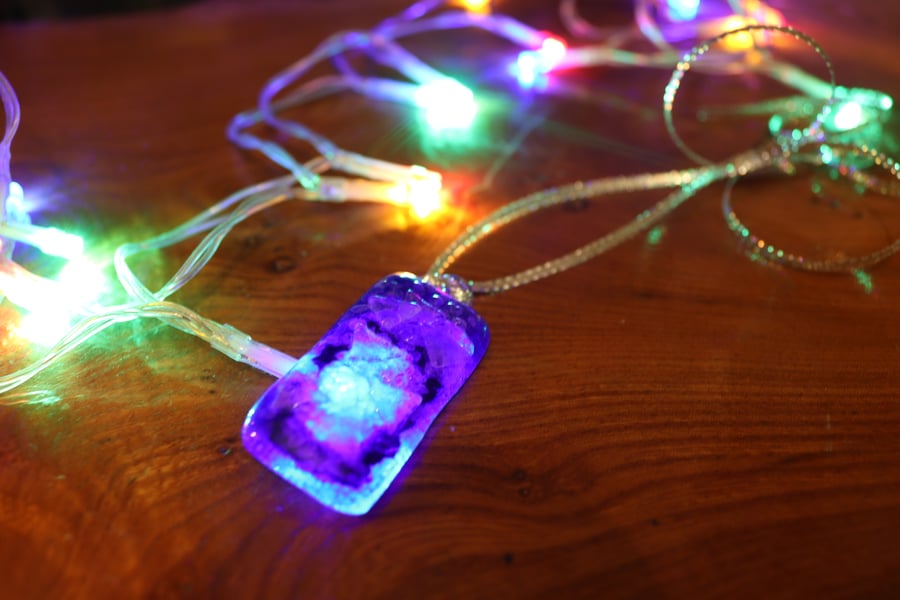 Fused glass decorative home  pendant (P1)