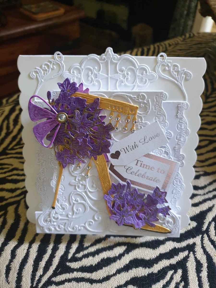 Hand Painted & Crafted Decoupage & Mixed Media Cards For All Occasions Free P&P