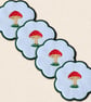 Toadstool Candle Coaster - Embroidered Woodland Home Decor - Image 5