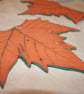 Handmade terracotta ceramic leaf decoration - Image 3