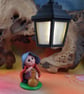 Tiny Infirmary Gnome 'Dilys' with potion bottle OOAK Sculpt