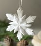 White Christmas Snowflake Decorations - Hanging Ornaments - Image 5