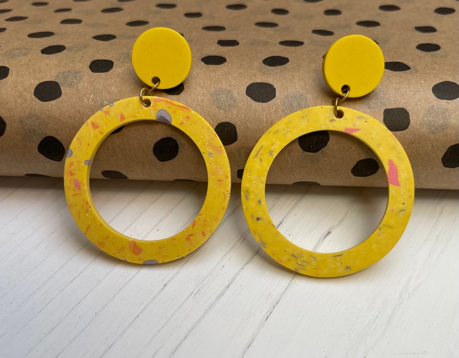 Terrazzo Drop Earrings