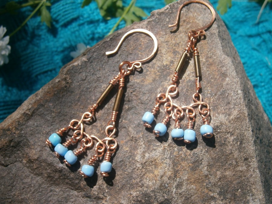 Grecian Princess Chandelier Earrings FREE POST