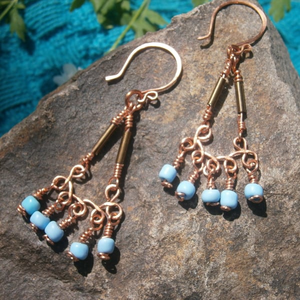 Grecian Princess Chandelier Earrings FREE POST