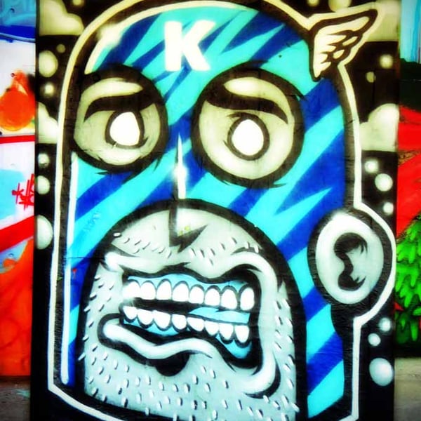 Graffiti Street Art Southbank Skate Park London Photograph Print