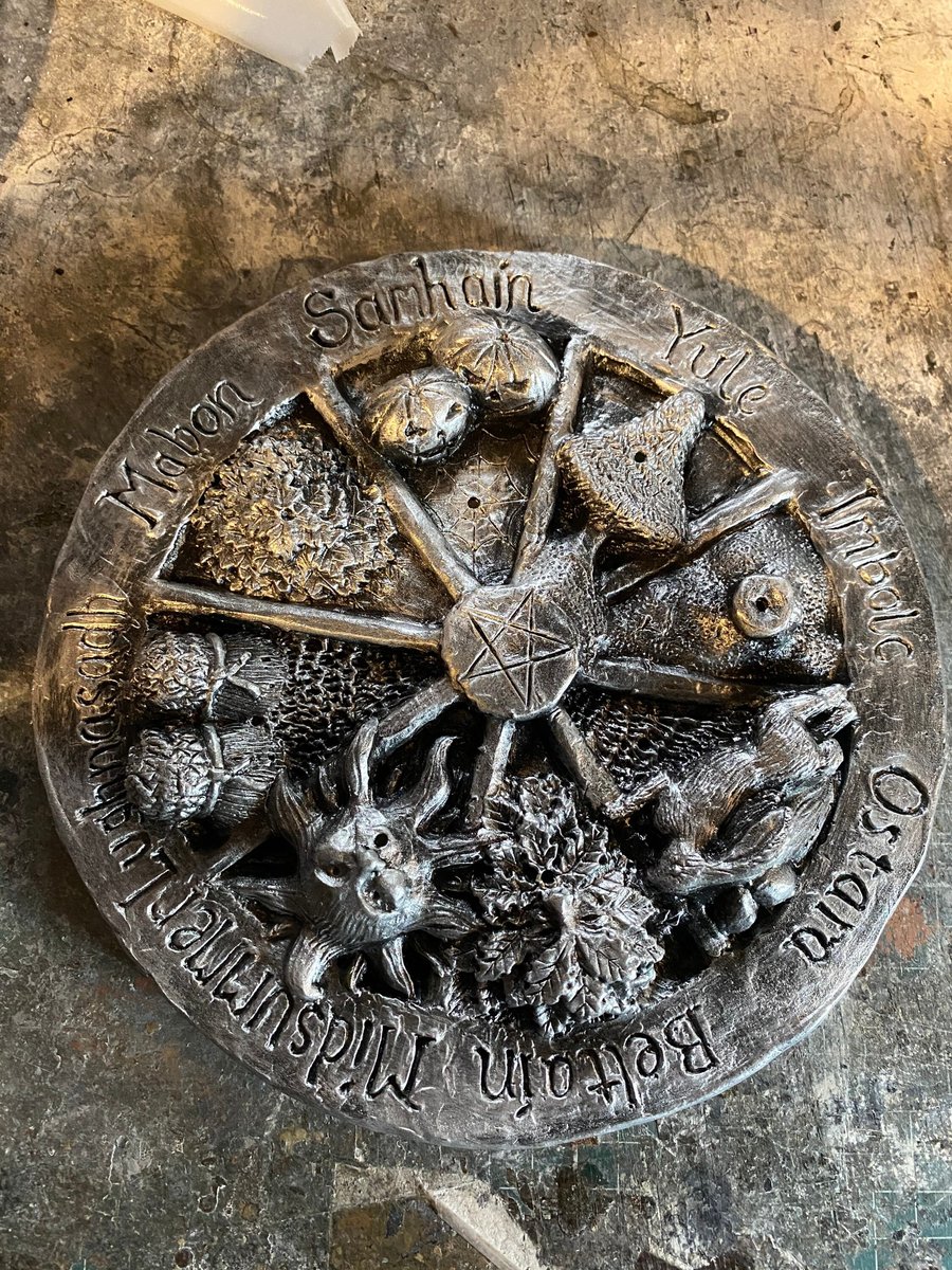 Wheel of the year Incense stick holder, Pagan, wiccan, beltaine, imbolc, Lammas,