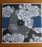 Birthday Card - Monchrome Roses - Have A Fabulous Day - Image 7