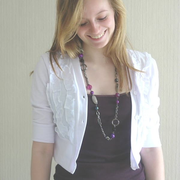 Jersey Ruffle Jacket