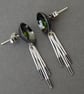 Sterling Silver Earrings with Peridot, E2 - Image 3