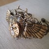 Steampunk  Sacred Scarab Cuff