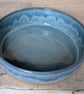 Large toasted turquoise green salad or serving bowl - Image 3