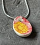 Handmade Ceramic Pendant,  One of a Kind Sterling Silver Eco Friendly Gifts. - Image 6