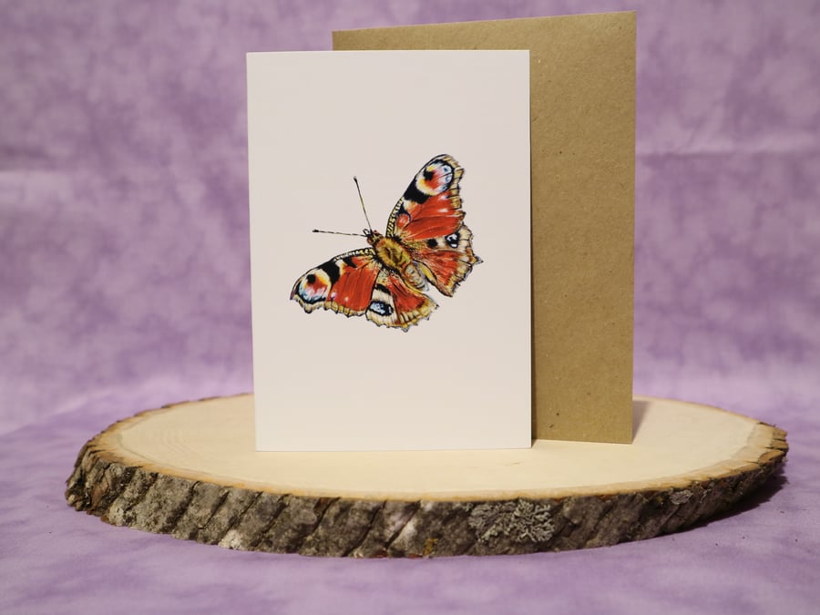 A6 Butterfly any occasion greeting card