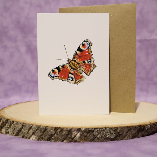 A6 Butterfly any occasion greeting card