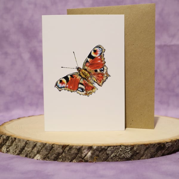 GC6  A6 Butterfly any occasion greeting card