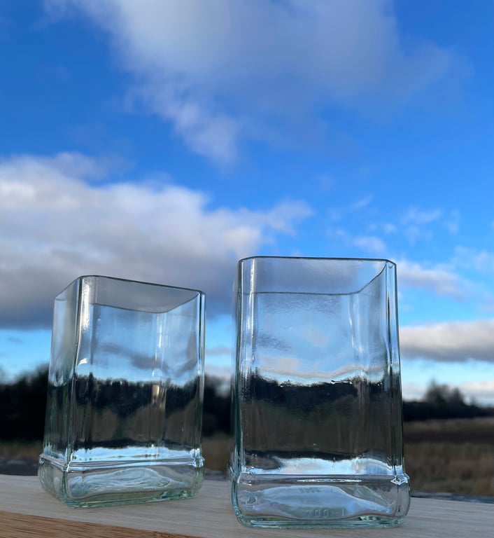 Upcycled Jack Daniels Whiskey Glasses - Set of 2