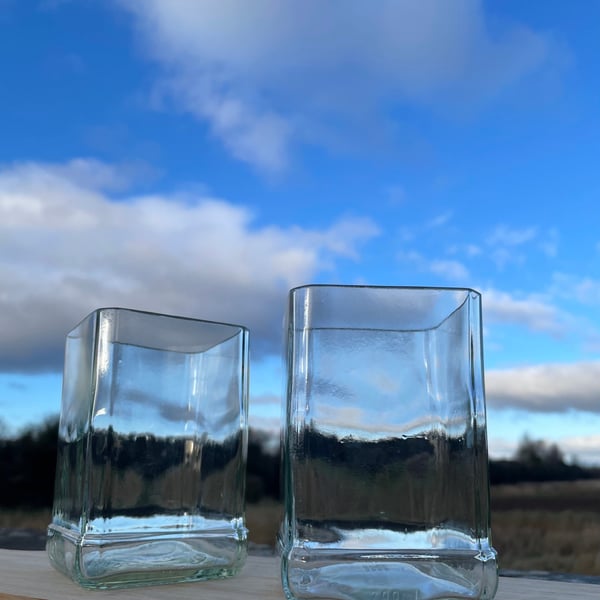 Upcycled Jack Daniels Whiskey Glasses - Set of 2