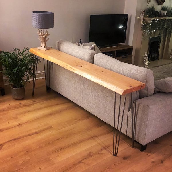 Live Edge Douglas Fir Console Table