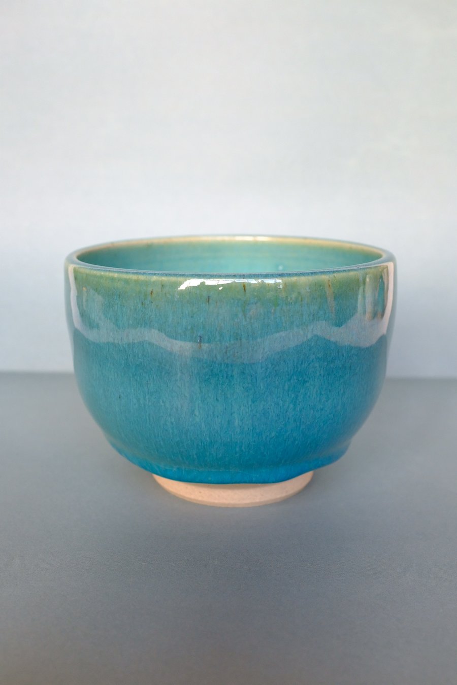 Turquoise drip bowl