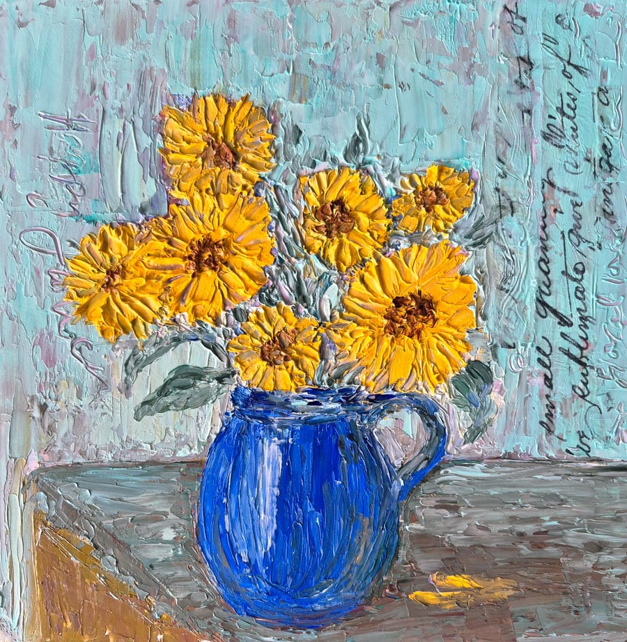 "Give me sunshine"  an original oil landscape 