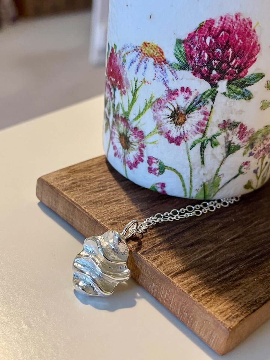 Cast silver bead no.1