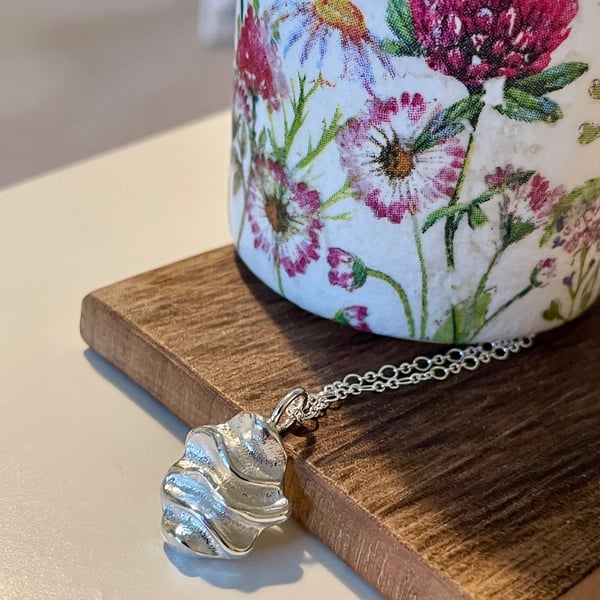 Cast silver bead no.1