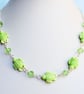 Green Ceramic Sea Turtle Necklace, Summer Jewellery - Image 4