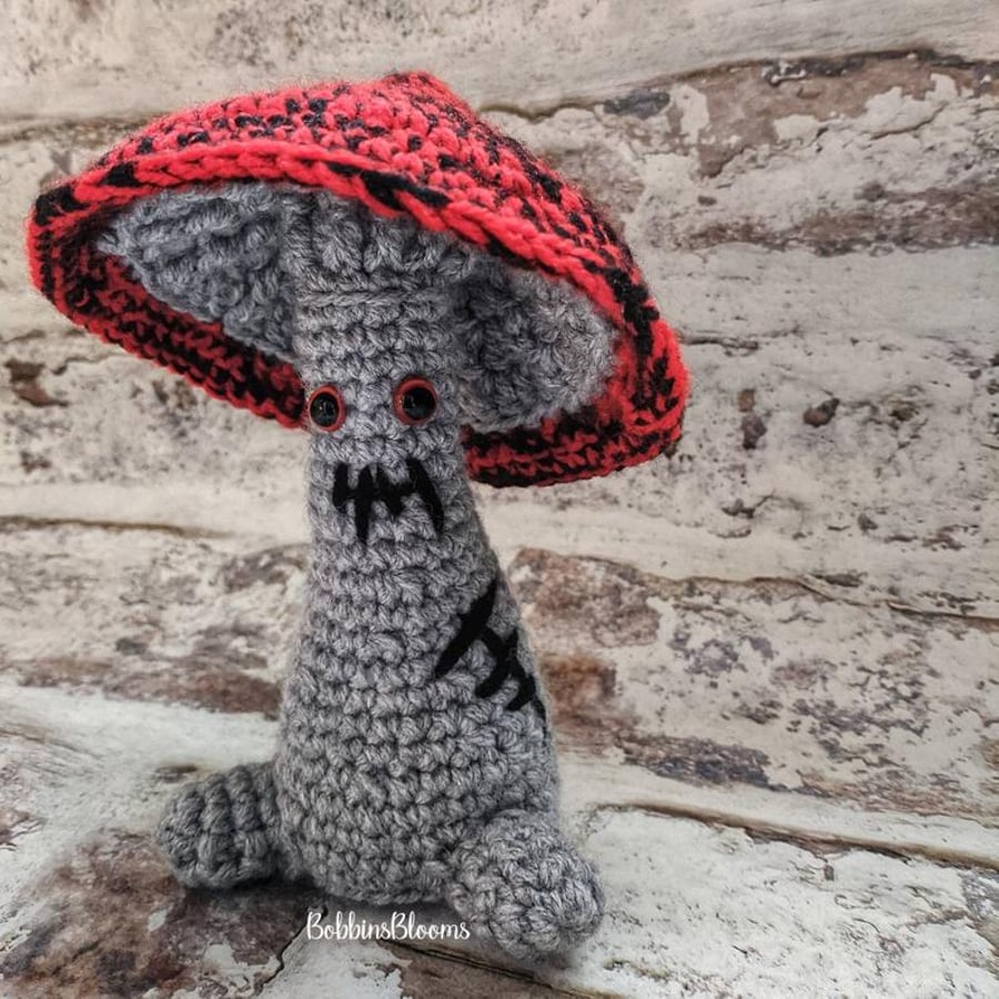 Crochet Mushroom, Zombie Mushroom, Mushroom Sprite, Mystical Creature, Mushroom