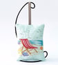 Deck Chair Beach Scene Lavender Bag