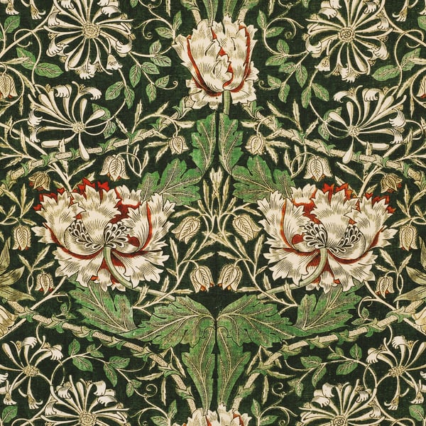 William Morris Design Honeysuckle Tablecloths. 100 x 135cm   